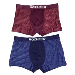NEW Boxhero Men Multicolor Boxer Briefs 2 Pack Breathable Mesh Stretch 2XL